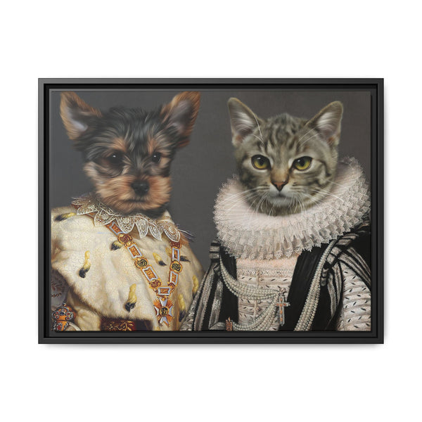 The Royal Majesty & Aristocratic Lady - Custom Pet Canvas